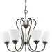 Heart 5 Light Chandelier