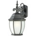 Covington 1x18W Outdoor Wall Lantern in Black