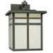 Mission Outdoor  Large Narrow Wall Lantern in Matte Black