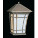 Hancock Outdoor Wall Lantern in Painted Bronze with Honey Luster Glass