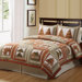 Log Cabin Leaves Quilt