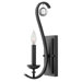 Marion One Light Wall Sconce in Textured Black