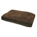 Gusset Suede Pillow Dog Bed in Chocolate / Chocolate