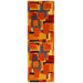 Rodeo Drive Rust/Blue Cosmopolitan Rug