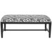 Nora Zebra Print Wooden Bench
