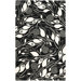 Soho Black/Ivory Leaves Rug
