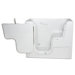 Mohave 29" x 52" Wheelchair Accessible Soaker Walk In Bath Tub In White