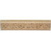 Accent Statements 2 1/2" x 12" Travertine Leaf Relief Chair Rail