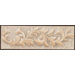 Primabella 4" x 12" Cascading Leaves Decorative Listello in Latte