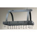 Decor Pot Rack with Grid & Hooks