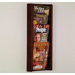 Three Pocket Acrylic and Oak Wall Display