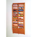 Twenty Pocket Wall Mount Magazine Rack