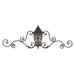 Bientina Outdoor Wall Lantern with Scrolls in Slate