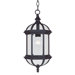 Kensington  Outdoor Hanging Lantern in Textured Black