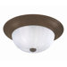 5.75" Two Light Outdoor Flush Mount