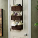 Lynbar Over The Door 3-Tier Basket Storage in Black and Espresso