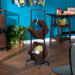 Lynbar 2-Tier Basket Storage in Black and Espresso
