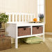 Harrison Wood Storage Bench