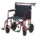 Lightweight Transport Wheelchair in Red