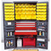 36" Wide Welded Storage Cabinet with 58 Ultra Bins