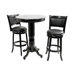 Augusta 3 Piece Pub Set in Black