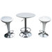 Luna Adjustable 3 Piece Pub Set in White