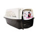 19" 2 Door Top Load Kennel Hard-Sided Pet Crate in White / Coffee