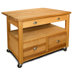 The Grand Americana XL Workcenter Kitchen Cart with Butcher Block Top