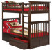 Columbia Bunk Bed with Flat Panel Drawers