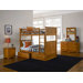 Nantucket Bunk Bed with Flat Panel Drawers