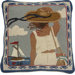 Summer Day Square: 18" x 18" - Blue Nautical Pillow