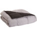 Down Alternative Reversible Comforter in Black/Grey