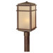 Mission Lodge One Light Post Lantern in Corinthian Bronze