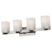 Riva Four Light Bath Vanity in Polished Nickel