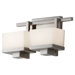 Tierney Two Light Bath Vanity in Brushed Steel