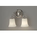 Brook Haven Two Light Bath Vanity in Polished Nickel