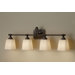 Concord Four Light Bath Vanity in Oil Rubbed Bronze