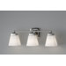 Delaney Three Light Bath Vanity in Polished Nickel