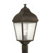 Terrace One Light Outdoor Post Lantern in Oil Rubbed Bronze