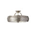 Zara 3 Light Semi Flush Mount