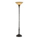 Bismarck One Light Torchiere Floor Lamp in Tudor Brown