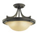 Pub 3 Light Semi Flush Mount