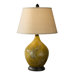 Hand Painted Porcelain One Light Table Lamp in Sundance Leaf/Bronze