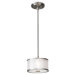 Casual Luxury 1 Light Mini Drum Pendant