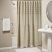 Ruffled Linen Shower Curtain