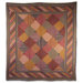 Harvest Log Cabin Throw Quilt