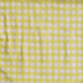 Yellow Pale and White Checks Toss Pillow