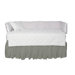 Blue and White Ticking Fabric Crib Dust Ruffle