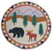 Mountain Whispers Round Novelty Rug