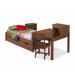 Dillon Corner Unit in Distressed Brown Cherry